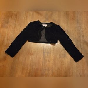 Black Suede Shrug, girls size 5